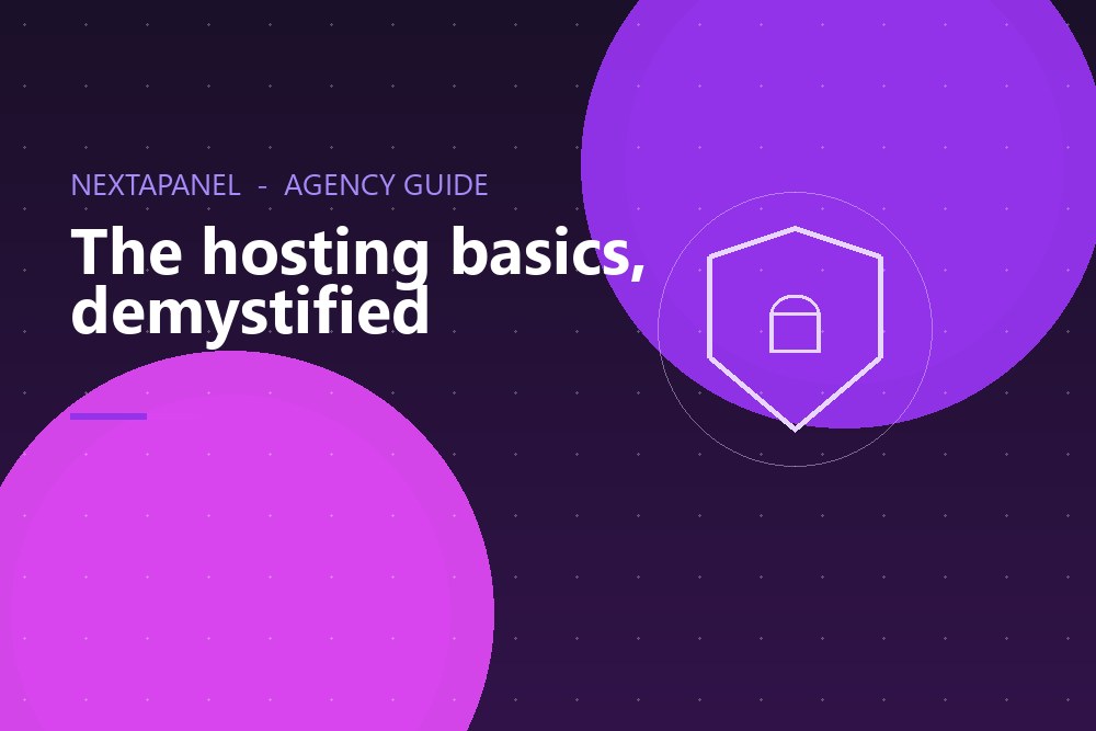 Branded NextaPanel guide image showing SSL, DNS and CDN concepts